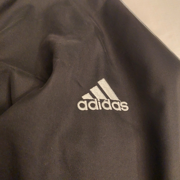 Adidas Green Windbreaker Track Jacket Pullover V Neck Climaproof Athletic Sz XL - Picture 4 of 11